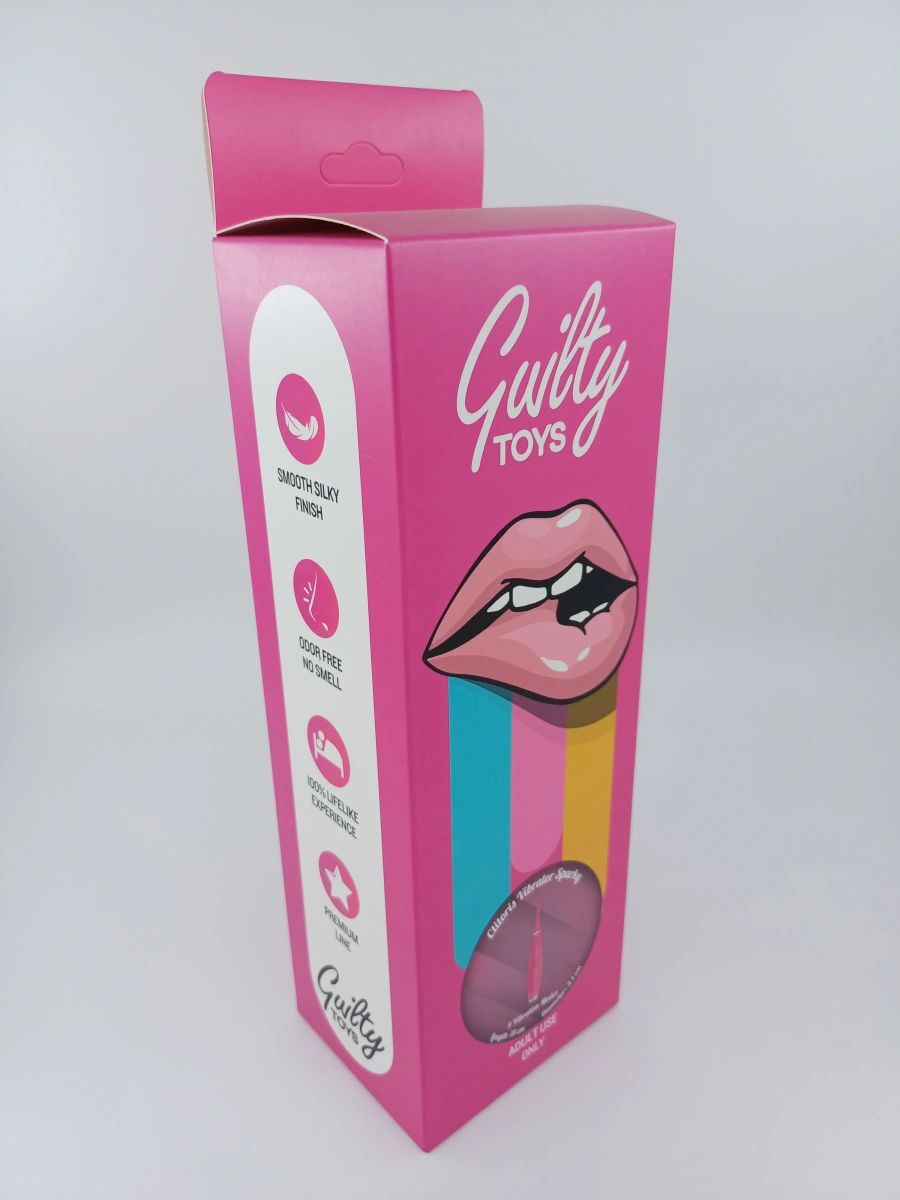 Vibrator Point Sparky 9 Moduri Vibratii Silicon USB Roz 18 cm Guilty Toys, #9, Erotic24.ro