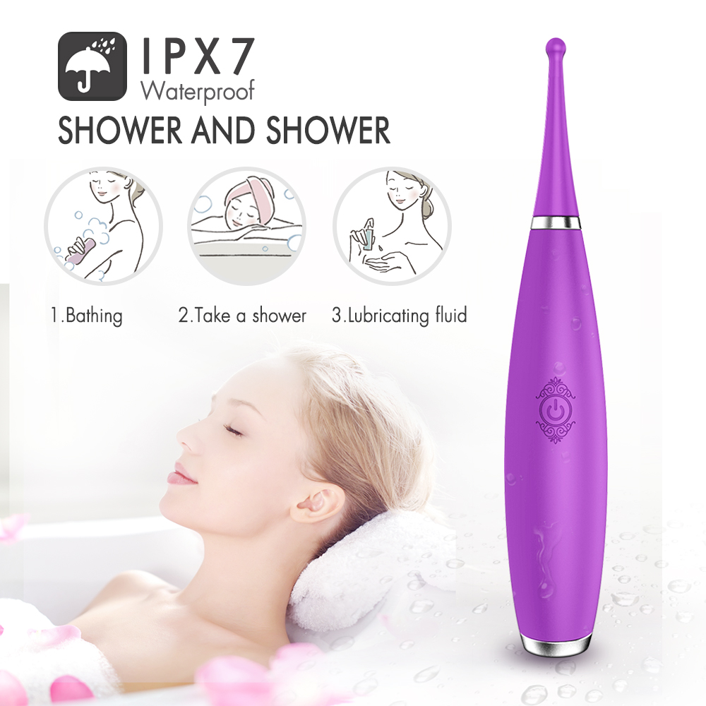 Vibrator Point Sparky 9 Moduri Vibratii Silicon USB Mov 18 cm Guilty Toys, #3, Erotic24.ro