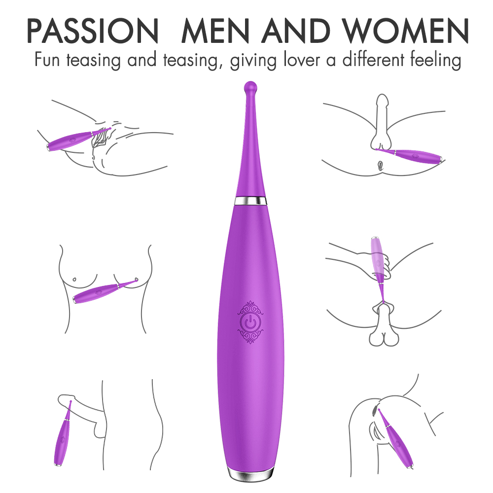Vibrator Point Sparky 9 Moduri Vibratii Silicon USB Mov 18 cm Guilty Toys, #6, Erotic24.ro