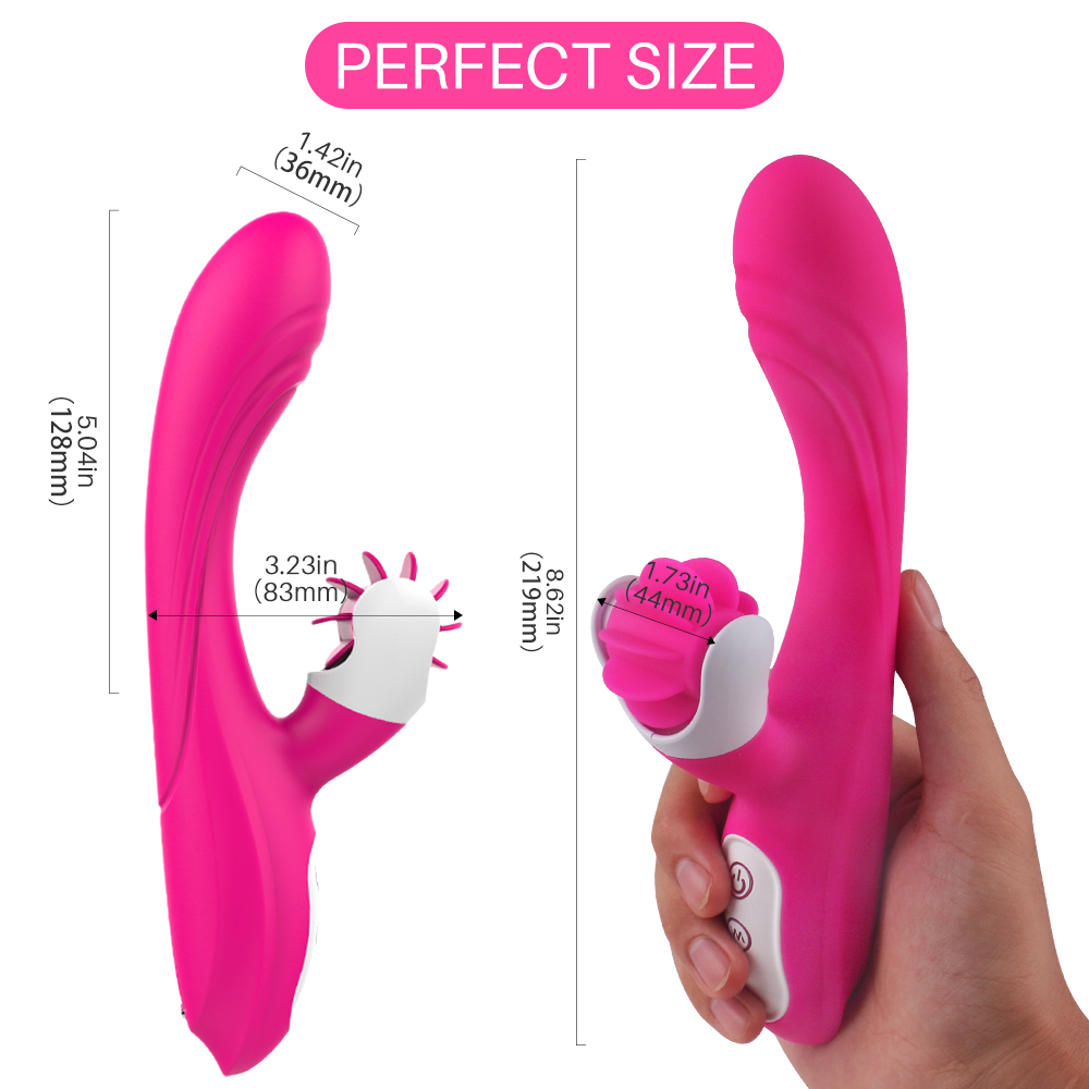 Vibrator Wheely 9 Moduri Vibratii+Rotatii Silicon USB Roz 21.9 cm Mokko Toys, #2, Erotic24.ro