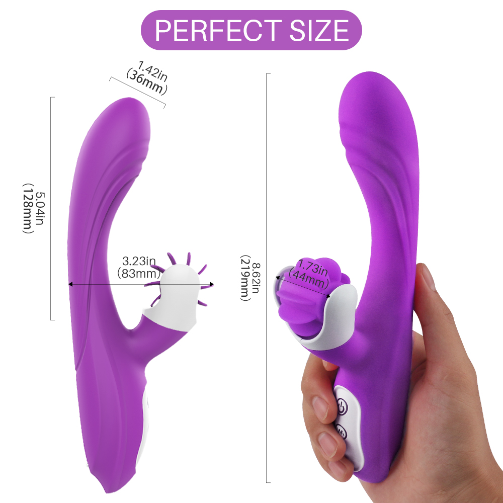 Vibrator Wheely 9 Moduri Vibratii+Rotatii Silicon USB Mov 21.9 cm Mokko Toys, #3, Erotic24.ro