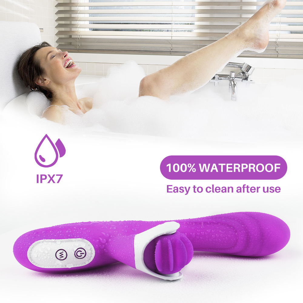 Vibrator Wheely 9 Moduri Vibratii+Rotatii Silicon USB Mov 21.9 cm Mokko Toys, #7, Erotic24.ro