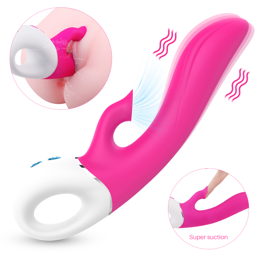 Vibrator Isaiah 9 Moduri Vibratii+9 Moduri Suctiune Silicon USB Roz 22.5 cm Mokko Toys, #1, Erotic24.ro
