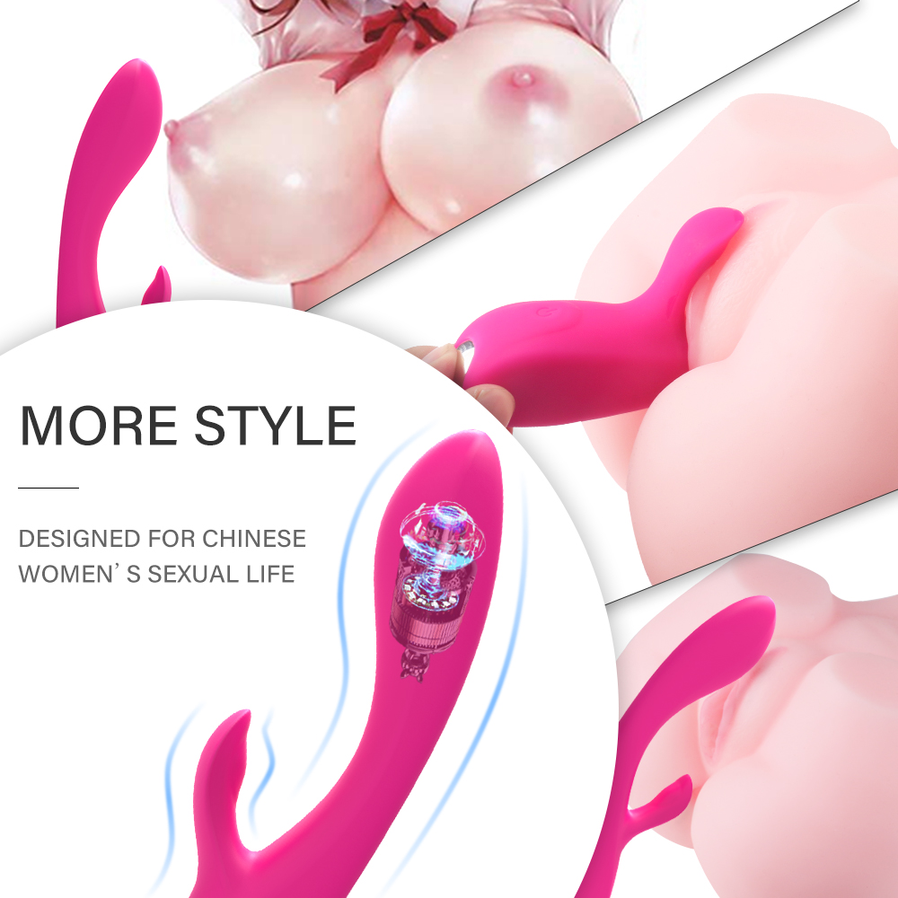 Vibrator Rabbit Wyatt 9 Moduri Vibratii Silicon USB Roz Mokko Toys, #3, Erotic24.ro