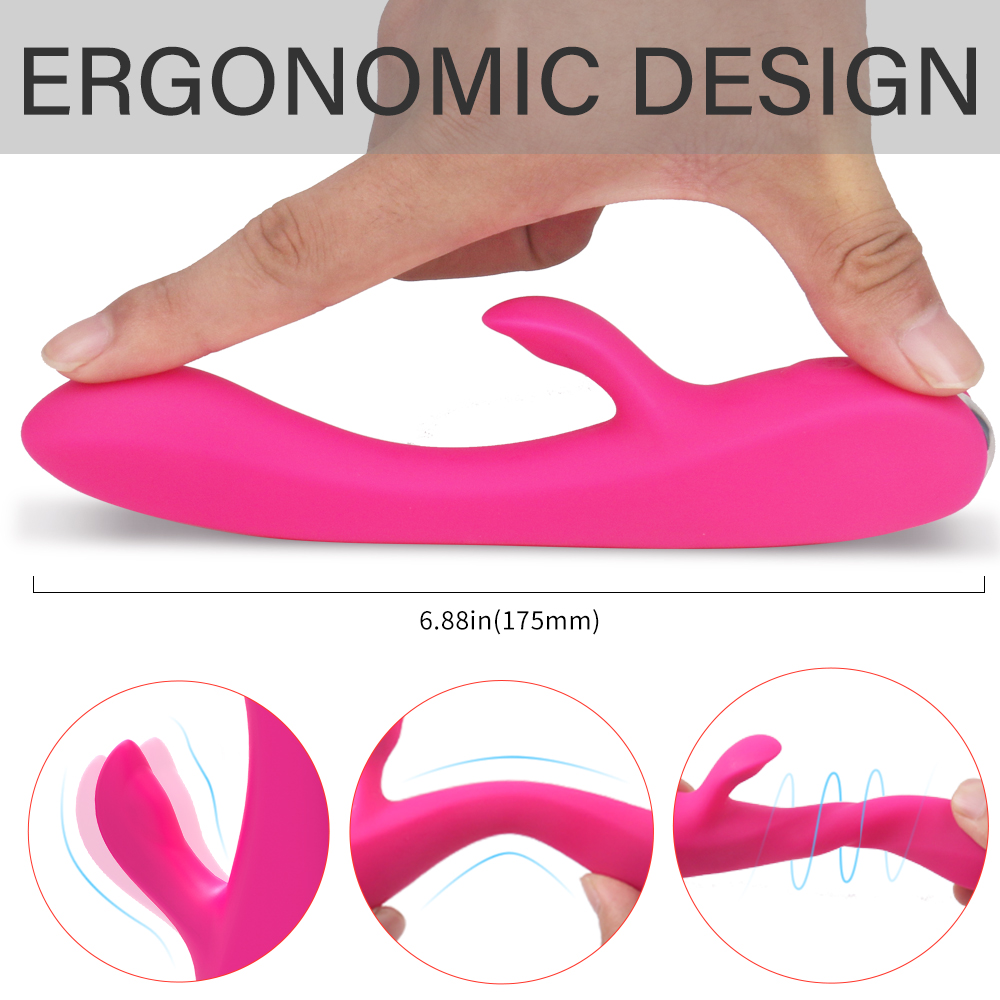 Vibrator Rabbit Wyatt 9 Moduri Vibratii Silicon USB Roz Mokko Toys, #4, Erotic24.ro