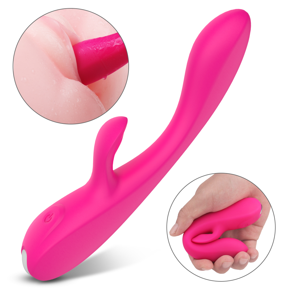 Vibrator Rabbit Wyatt 9 Moduri Vibratii Silicon USB Roz Mokko Toys, #1, Erotic24.ro