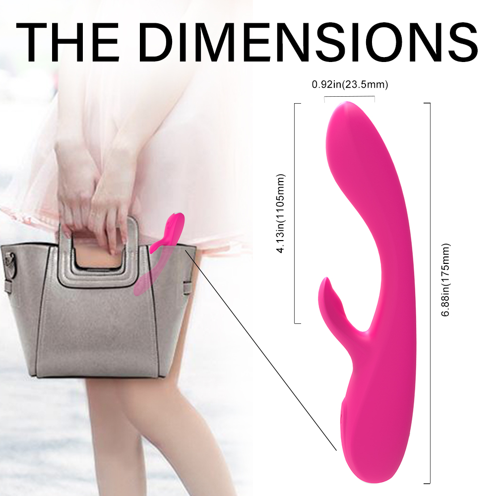 Vibrator Rabbit Wyatt 9 Moduri Vibratii Silicon USB Roz Mokko Toys, #6, Erotic24.ro