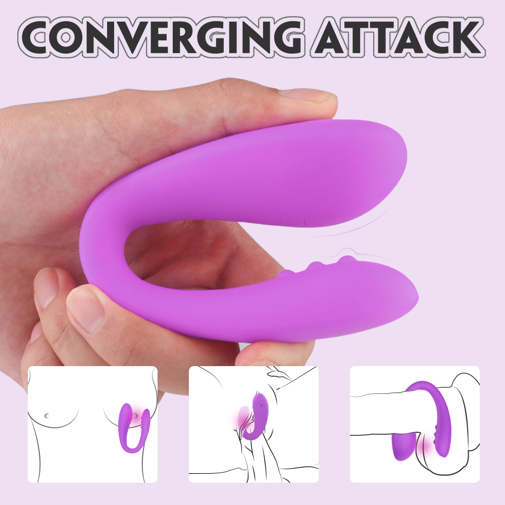 Vibrator Multifunctional Bendable Emma, 9 Moduri Vibratii, Remote Control, Silicon, USB, Mov, 18.5 cm, Mokko Toys, #5, Erotic24.ro