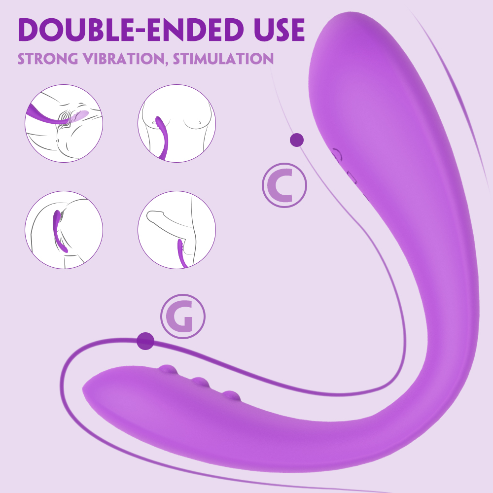 Vibrator Multifunctional Bendable Emma, 9 Moduri Vibratii, Remote Control, Silicon, USB, Mov, 18.5 cm, Mokko Toys, #7, Erotic24.ro