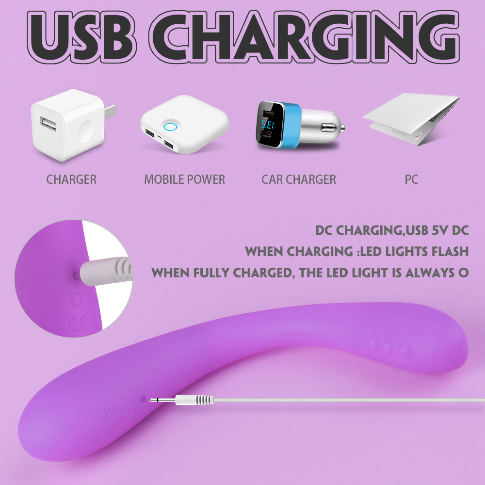 Vibrator Multifunctional Bendable Emma, 9 Moduri Vibratii, Remote Control, Silicon, USB, Mov, 18.5 cm, Mokko Toys, #9, Erotic24.ro