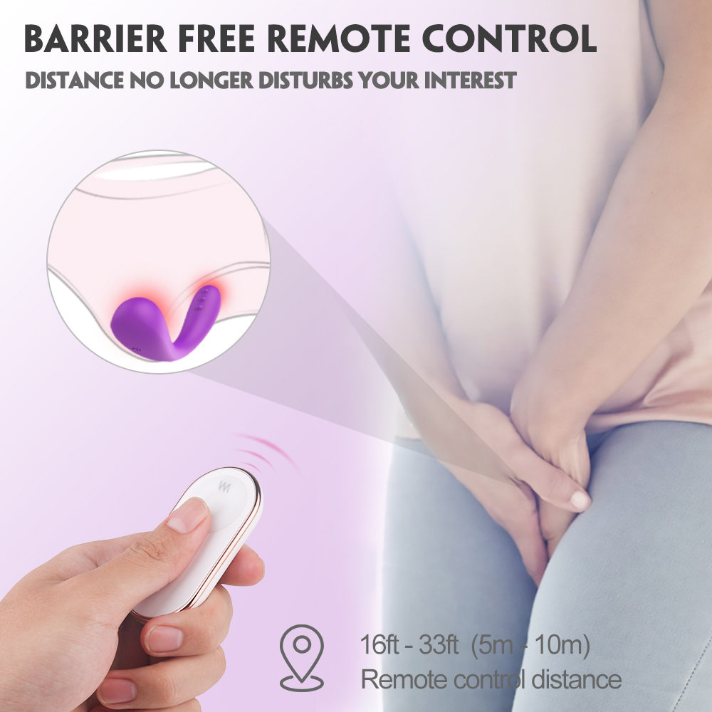 Vibrator Multifunctional Bendable Emma, 9 Moduri Vibratii, Remote Control, Silicon, USB, Mov, 18.5 cm, Mokko Toys, #4, Erotic24.ro