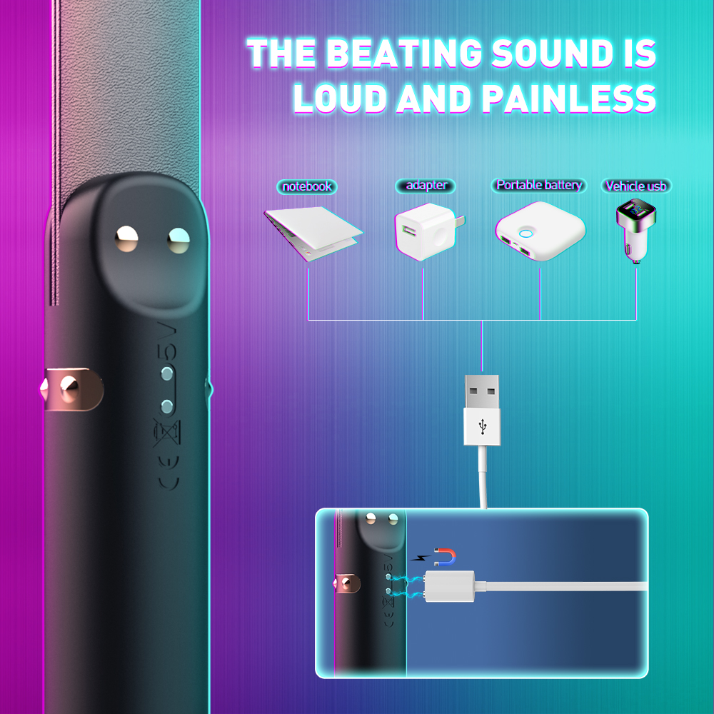 Vibrator&Cravasa Rizey 9 Moduri Vibratii Silicon Negru USB Passion Labs, Nr. 2, Erotic24.ro