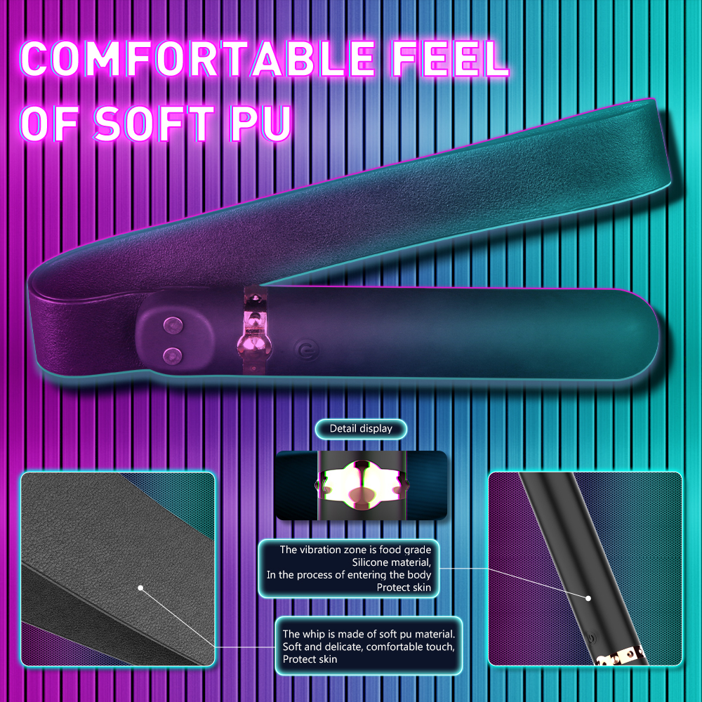 Vibrator&Cravasa Rizey 9 Moduri Vibratii Silicon Negru USB Passion Labs, Nr. 5, Erotic24.ro