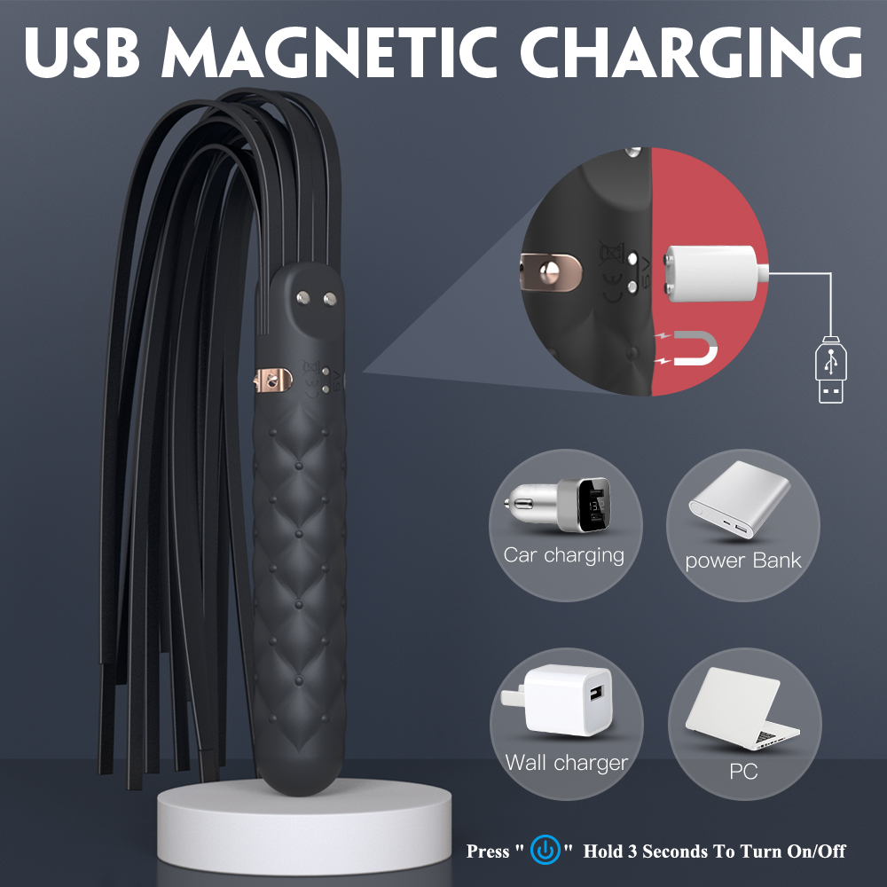 Vibrator&Bici Silay 9 Moduri Vibratii Silicon Negru USB Guilty Toys, #6, Erotic24.ro