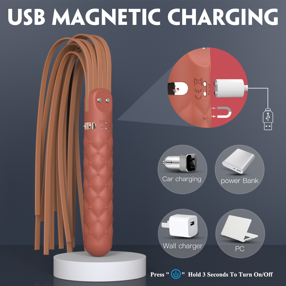Vibrator&Bici Silay 9 Moduri Vibratii Silicon Maro USB Guilty Toys, Nr. 7, Erotic24.ro