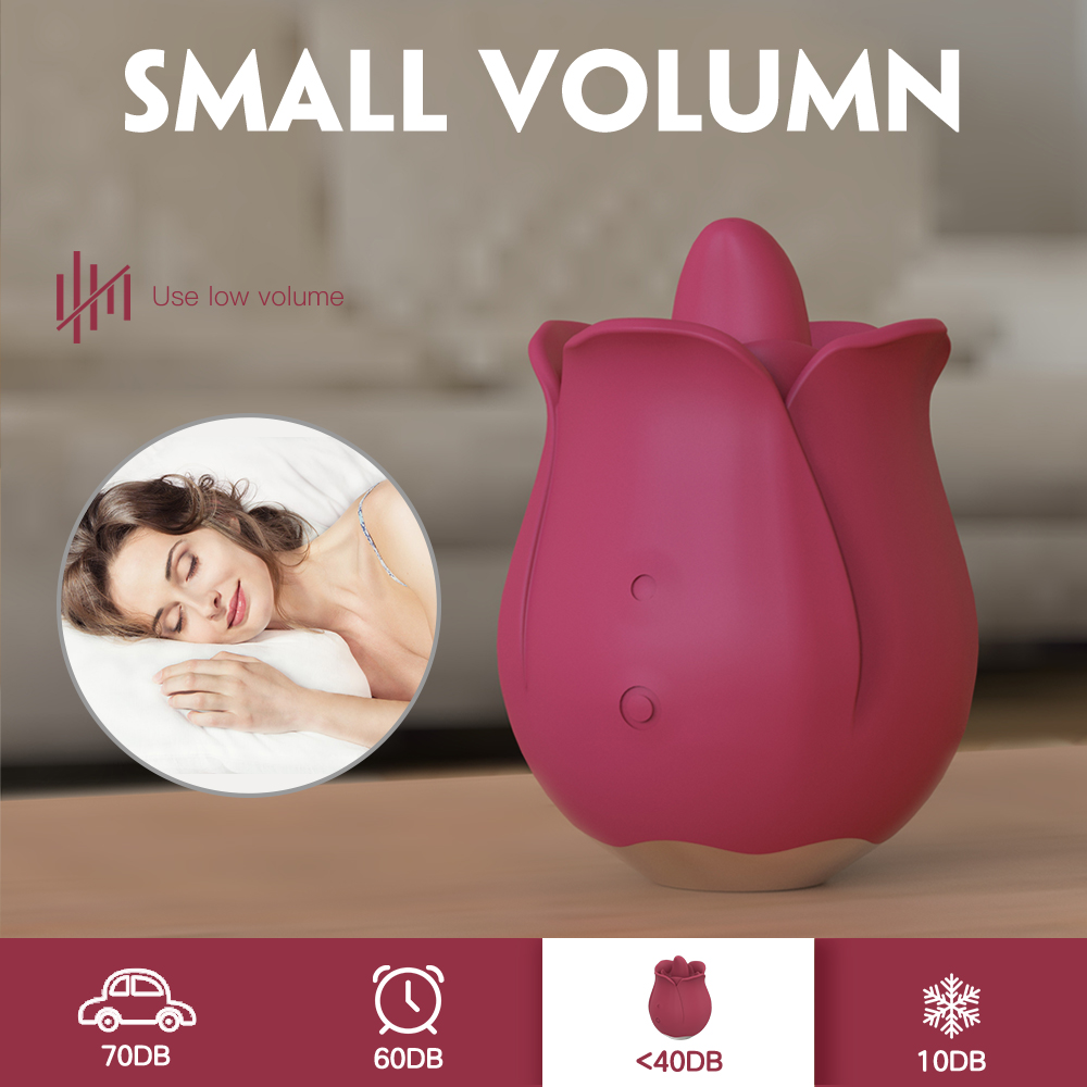 Stimulator Clitoris Rozy 9 Moduri Vibratii+9 Moduri Miscari "Limba" Silicon USB Rosu Passion Labs, #7, Erotic24.ro