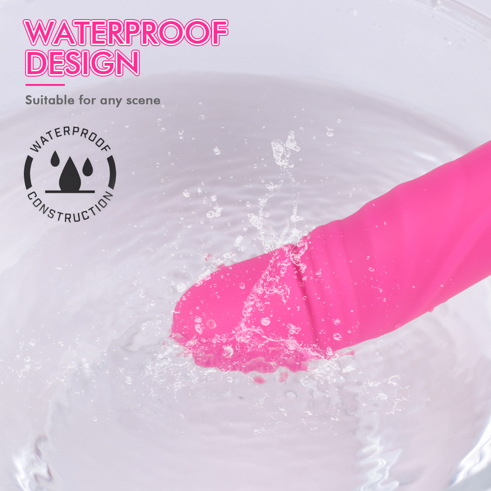 Vibrator Realist Brooks 9 Moduri Vibratii+Incalzire Silicon USB Roz Mokko Toys, #8, Erotic24.ro