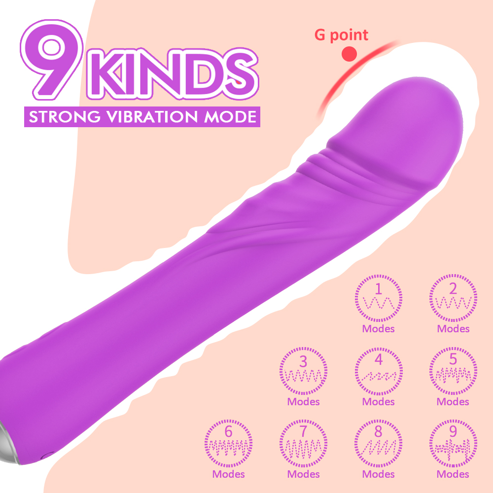 Vibrator Realist Brooks 9 Moduri Vibratii+Incalzire Silicon USB Mov Mokko Toys, Nr. 3, Erotic24.ro