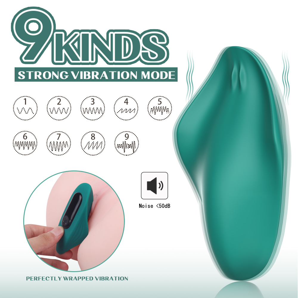 Vibrator Wearable Pelly Remote Control 9 Moduri Vibratii Silicon USB Verde Guilty Toys, Nr. 5, Erotic24.ro