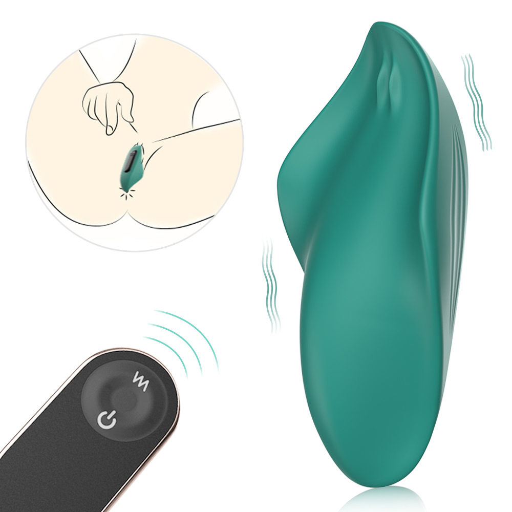 Vibrator Wearable Pelly Remote Control 9 Moduri Vibratii Silicon USB Verde Guilty Toys, Nr. 1, Erotic24.ro