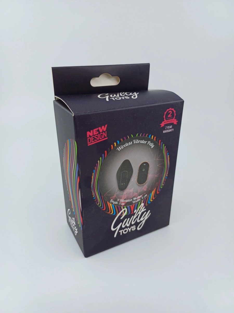 Vibrator Wearable Pelly Remote Control 9 Moduri Vibratii Silicon USB Negru Guilty Toys, Nr. 6, Erotic24.ro