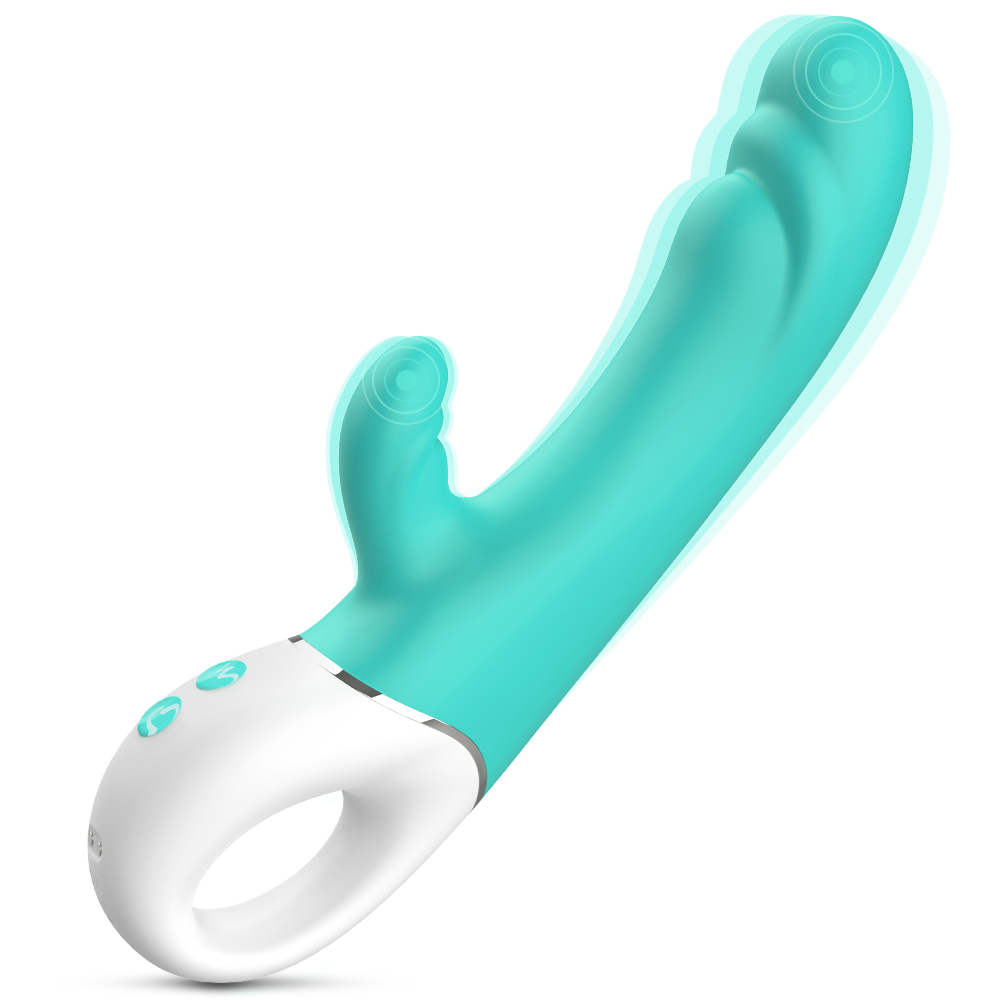 Vibrator Allen 9 Moduri Vibratii Silicon USB Turcoaz 23 cm Mokko Toys, #1, Erotic24.ro