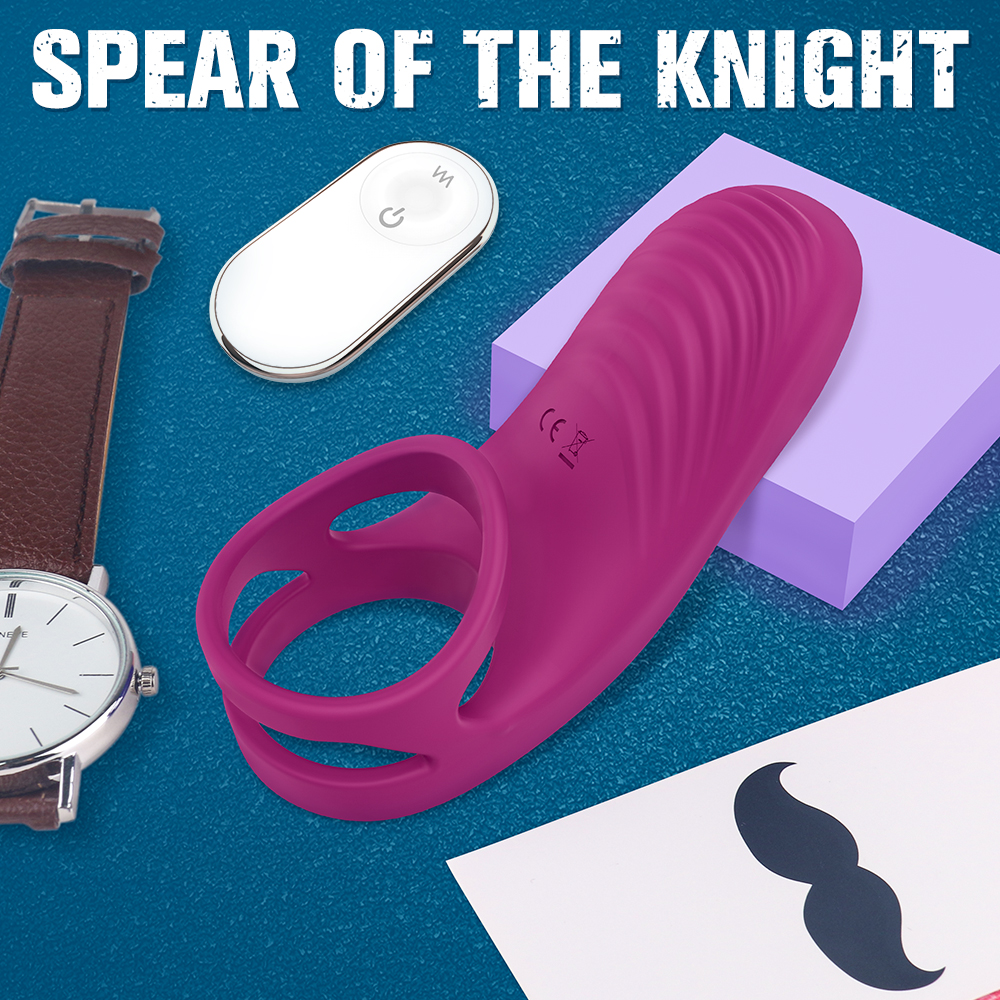 Inel de Penis Axel Remote Control 9 Moduri Vibratii Silicon USB Rosu Mokko Toys, #5, Erotic24.ro