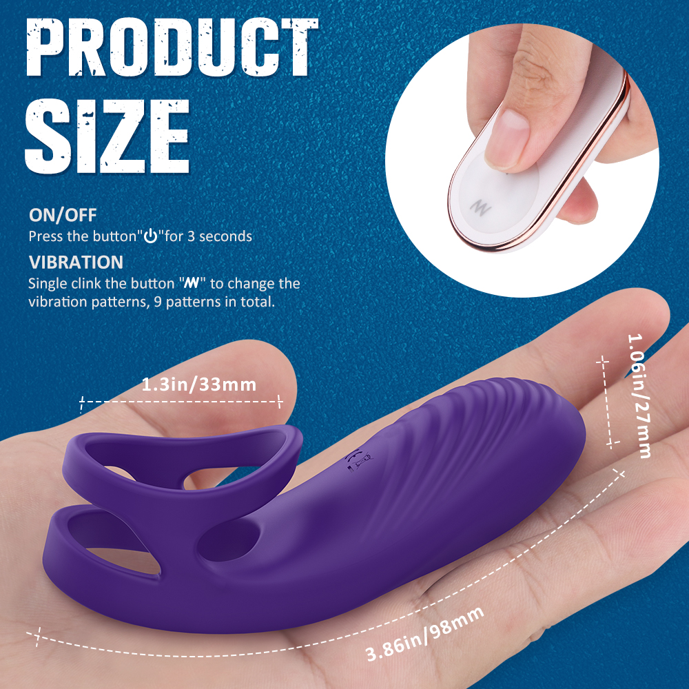 Inel de Penis Axel Remote Control 9 Moduri Vibratii Silicon USB Mov Mokko Toys, #4, Erotic24.ro