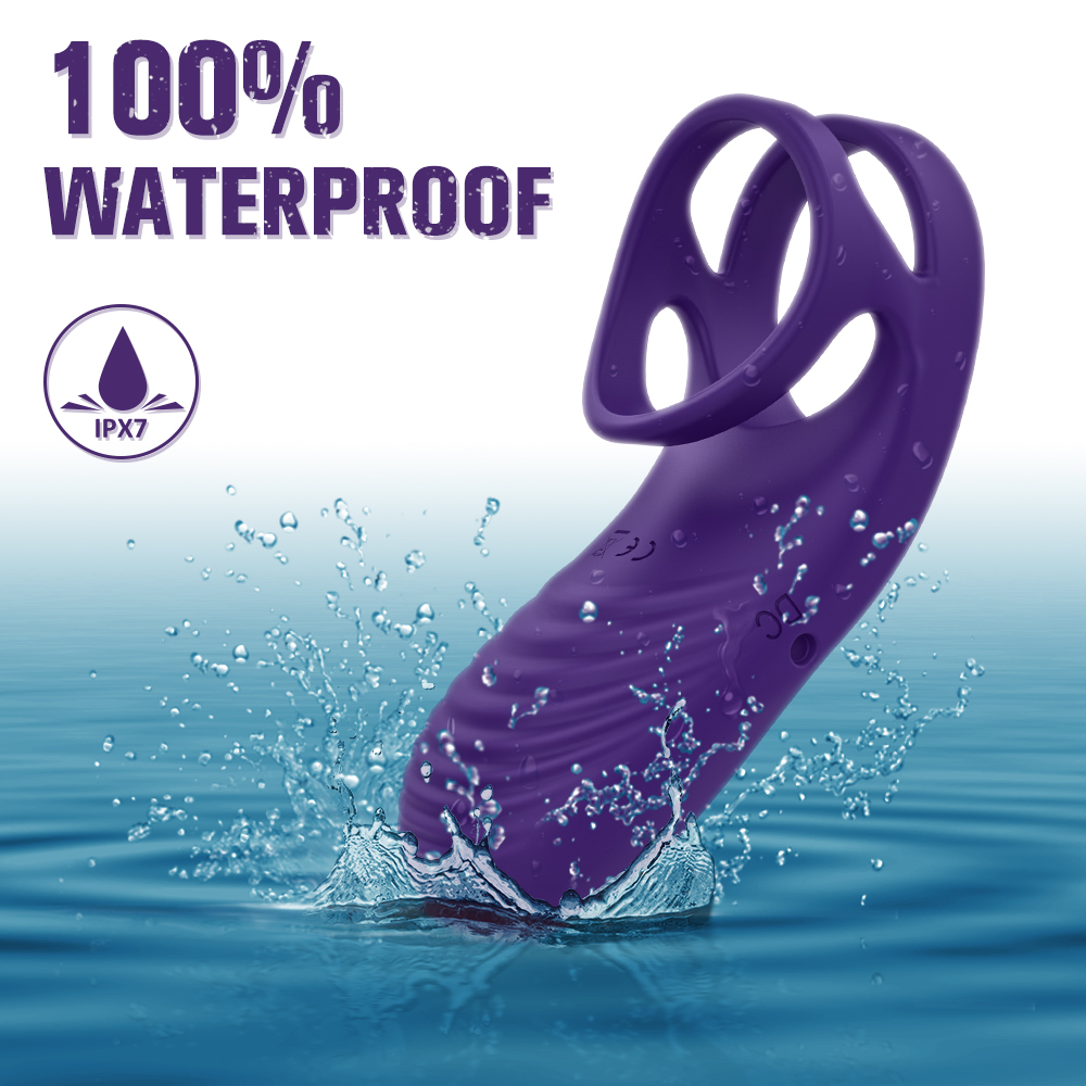 Inel de Penis Axel Remote Control 9 Moduri Vibratii Silicon USB Mov Mokko Toys, #9, Erotic24.ro