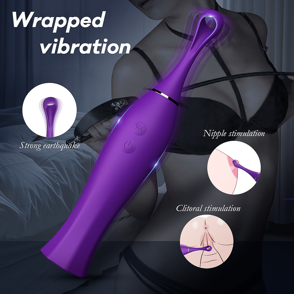 Vibrator Brushy 9 Moduri Vibratii Silicon USB Mov Mokko Toys, Nr. 2, Erotic24.ro