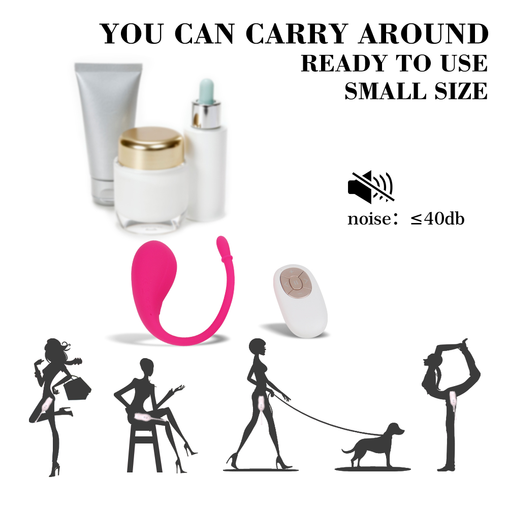 Ou Vibrator Araya, 9 Moduri Vibratii+5 Intensitati Viteza, Remote Control, Silicon, USB, Roz, Mokko Toys, #5, Erotic24.ro