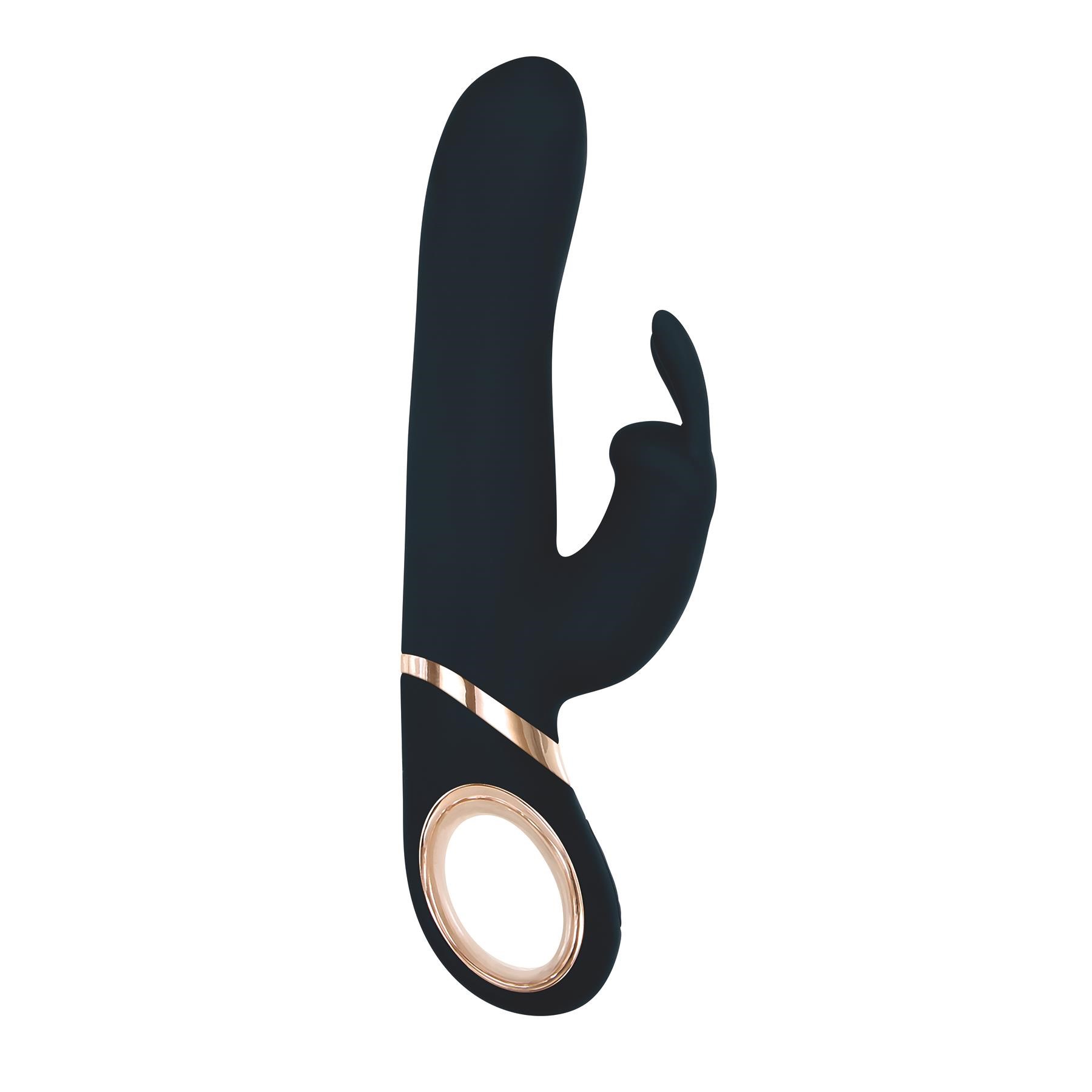 Vibrator Zahir 13 Moduri Vibratii+6 Moduri Rotatii Silicon USB Albastru Inchis 23 cm Guilty Toys, #2, Erotic24.ro