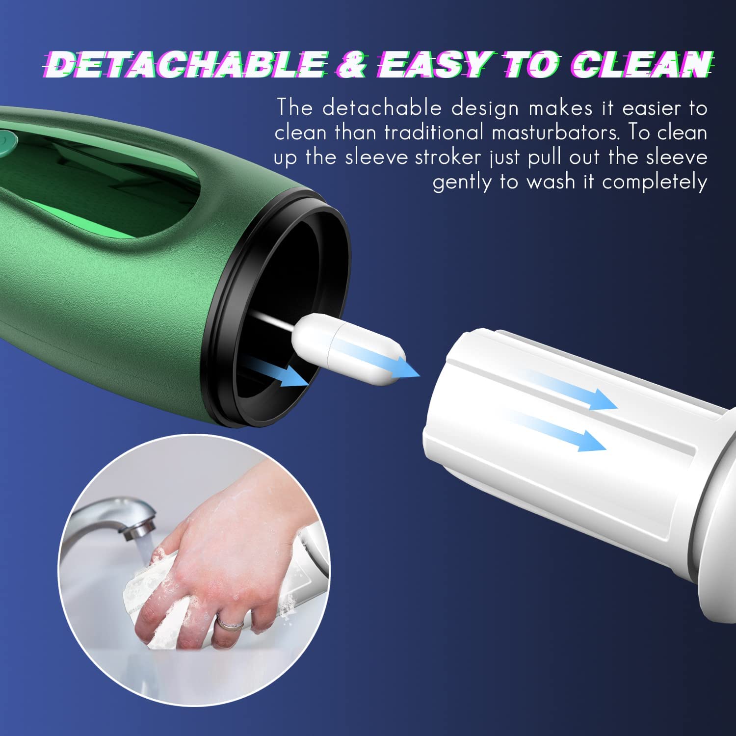 Masturbator Pro 6 Moduri Vibratii 3 Moduri Suctiune 1 Mod CLIMX USB Verde 25 cm Guilty Toys, #6, Erotic24.ro