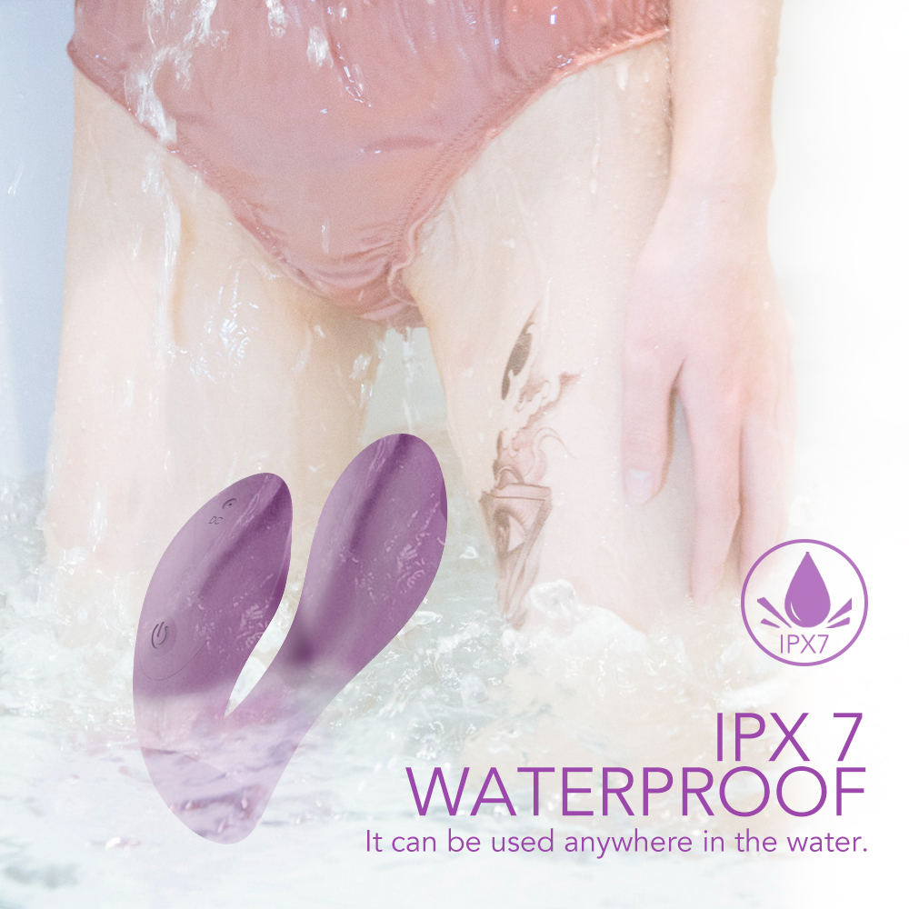 Stimulator Dublu Cade, Remote Control, 10 Moduri Vibratii, Silicon, USB, Mov, 12.8 cm, Mokko Toys, #6, Erotic24.ro