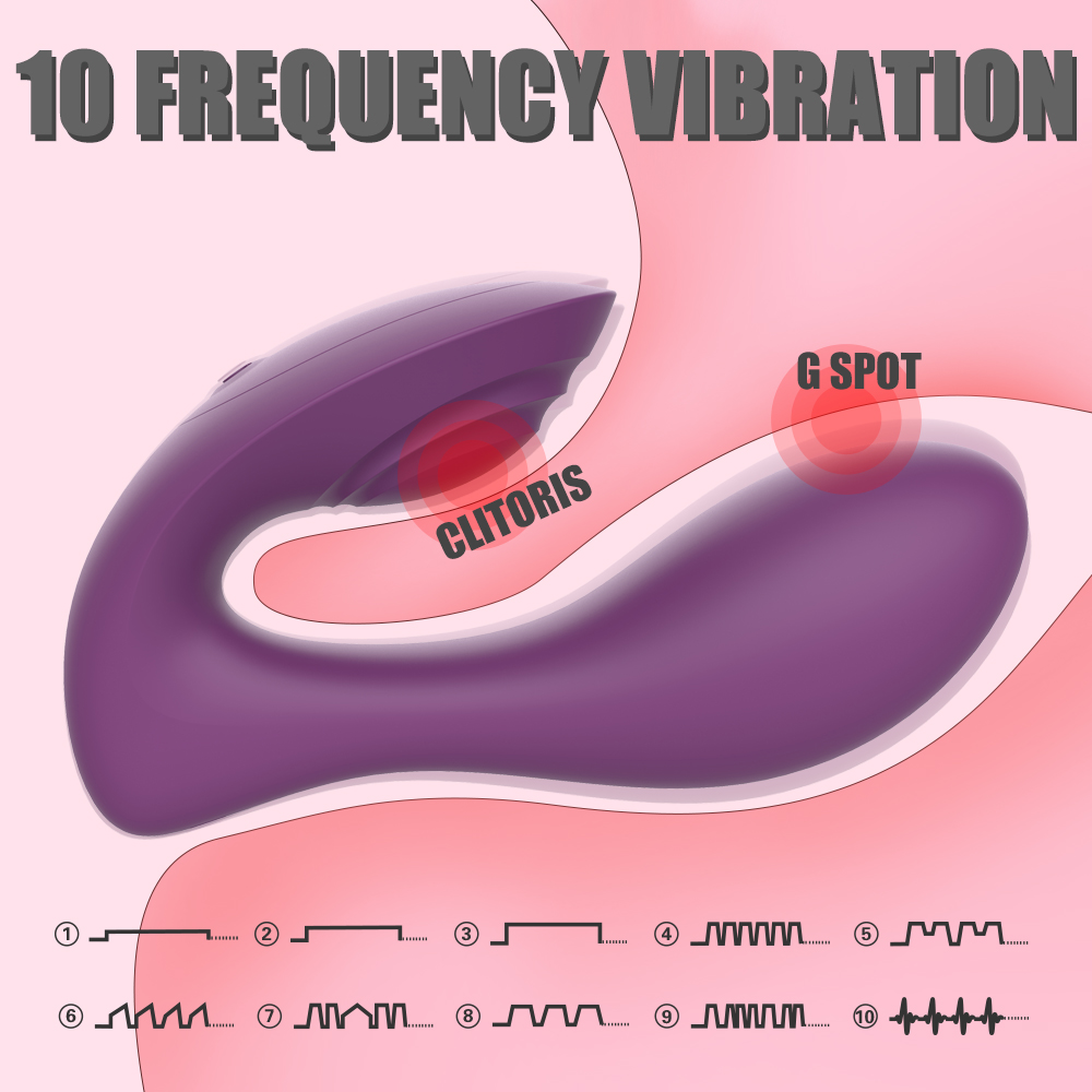 Stimulator Dublu Cade, Remote Control, 10 Moduri Vibratii, Silicon, USB, Mov, 12.8 cm, Mokko Toys, #7, Erotic24.ro