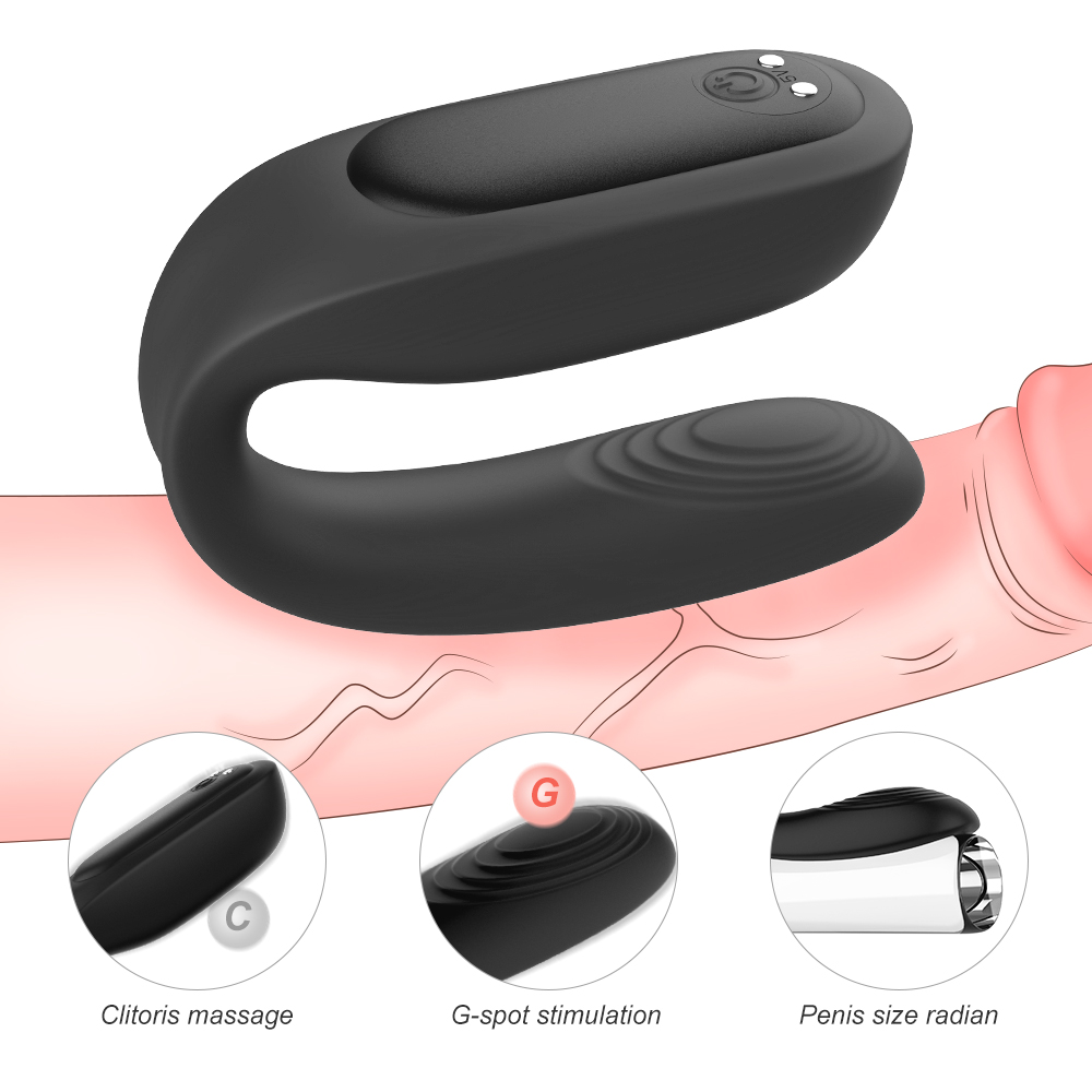 Vibrator Cuplu Ruben, Remote Control, 9 Moduri Vibratii, Silicon, USB, Negru, Mokko Toys, #6, Erotic24.ro