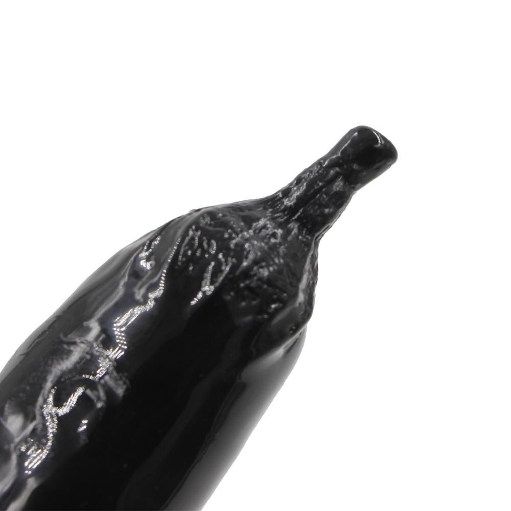 Dildo Eggplant PVC Negru 30 cm Guilty Toys, #3, Erotic24.ro