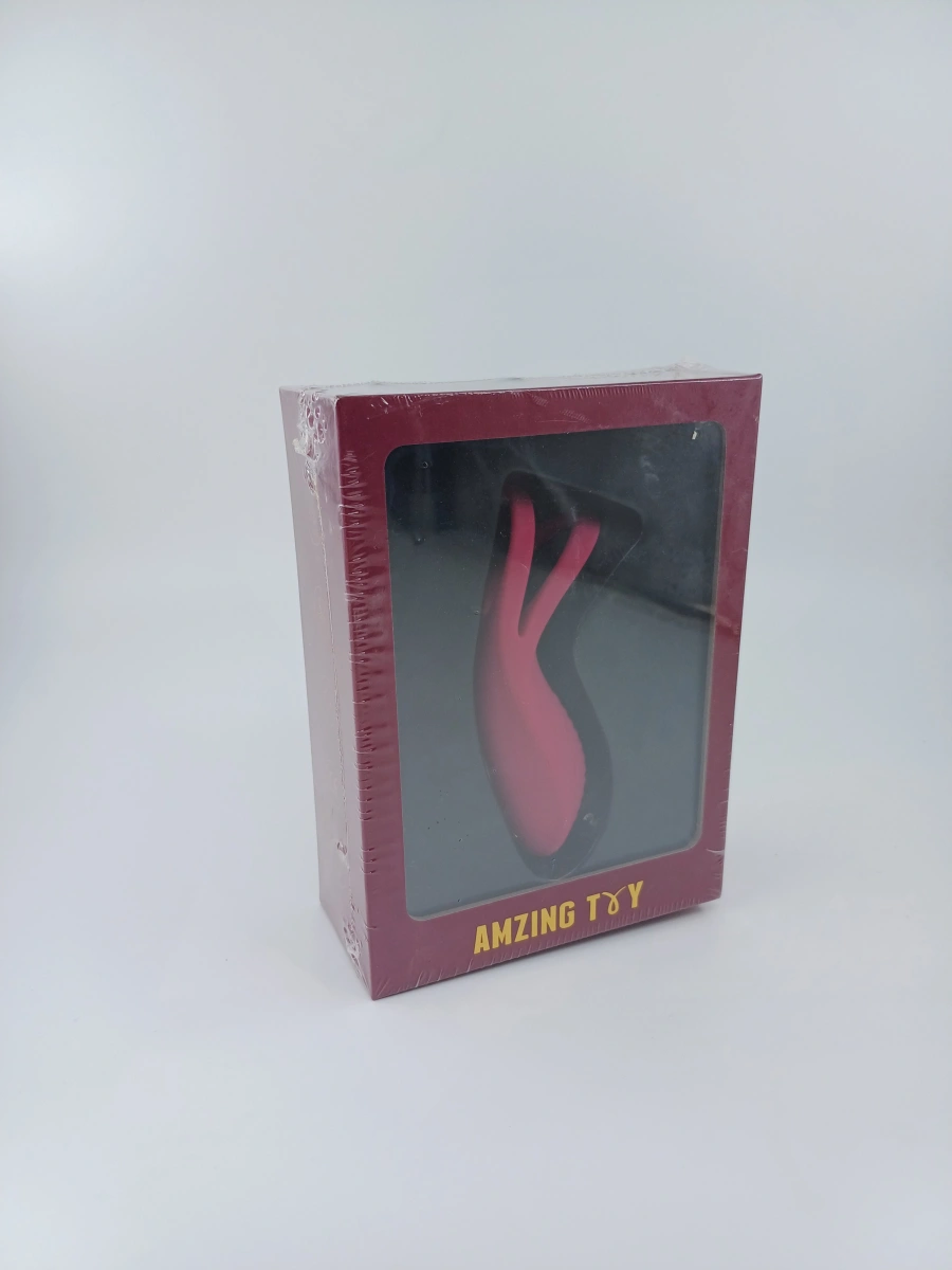 Inel de Penis Racky 9 Moduri Vibratii Silicon USB Rosu , Nr. 10, Erotic24.ro