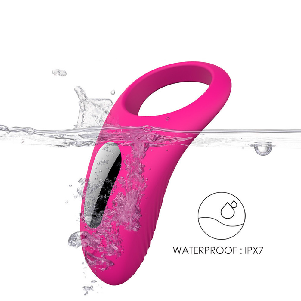 Inel Stimulator Himan 9 Moduri Vibratii Silicon USB Roz Passion Labs, #4, Erotic24.ro