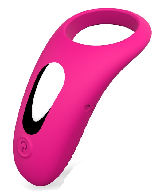 Inel Stimulator Himan 9 Moduri Vibratii Silicon USB Roz Passion Labs, #1, Erotic24.ro