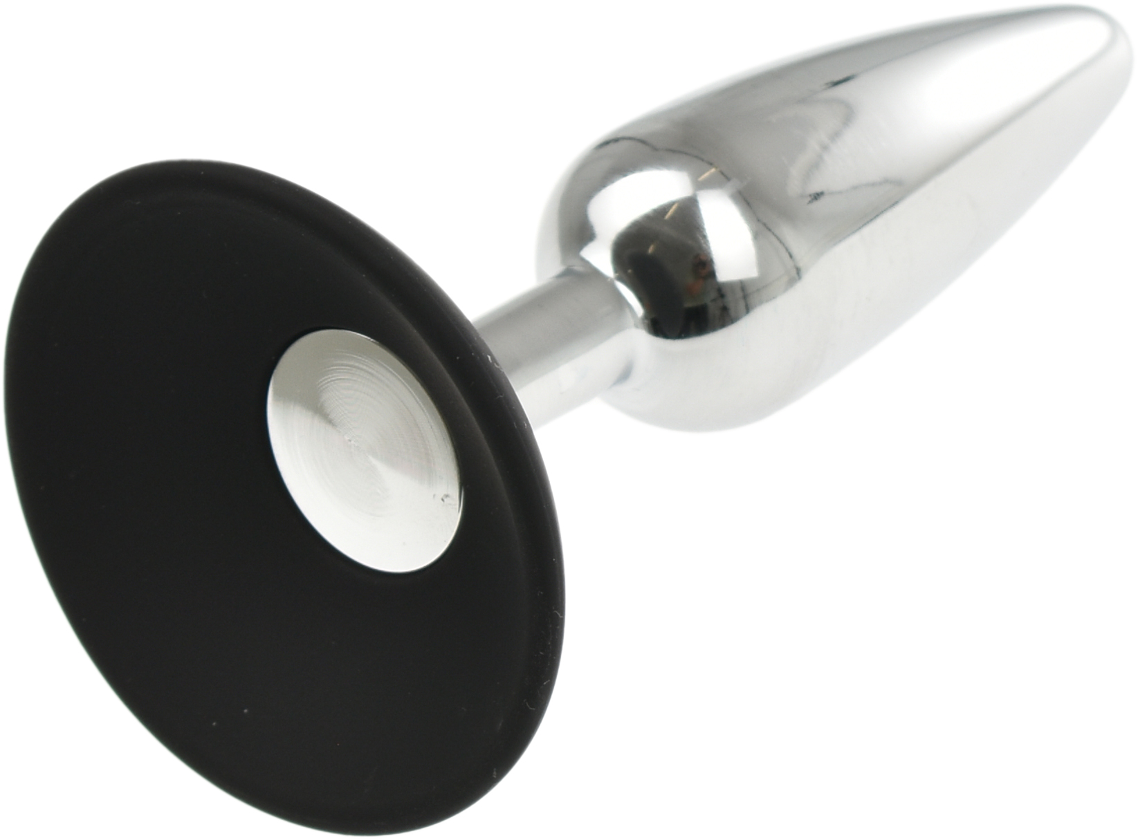 Dop Anal Metalic Tater Ventuza Silicon 11.5 cm Passion Labs, Nr. 3, Erotic24.ro