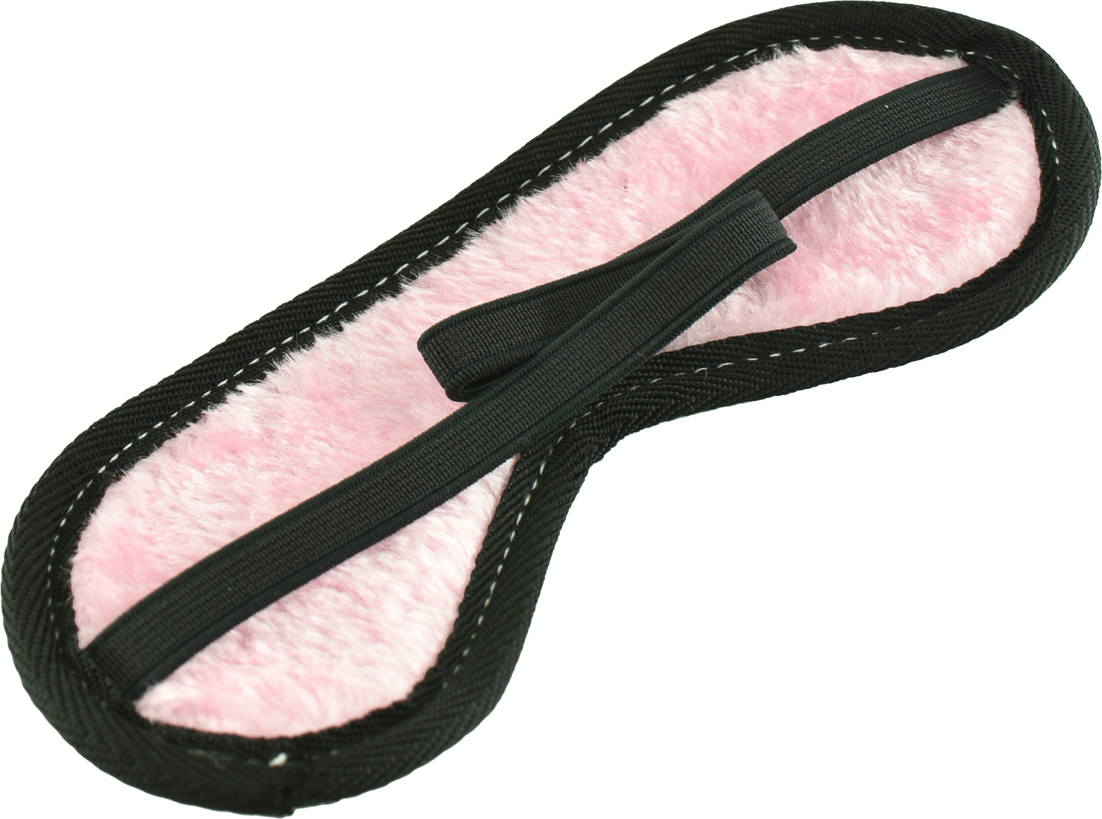 Masca de Ochi Piele Ecologica Neagra cu Interior Blana Roz Mokko Toys, #3, Erotic24.ro