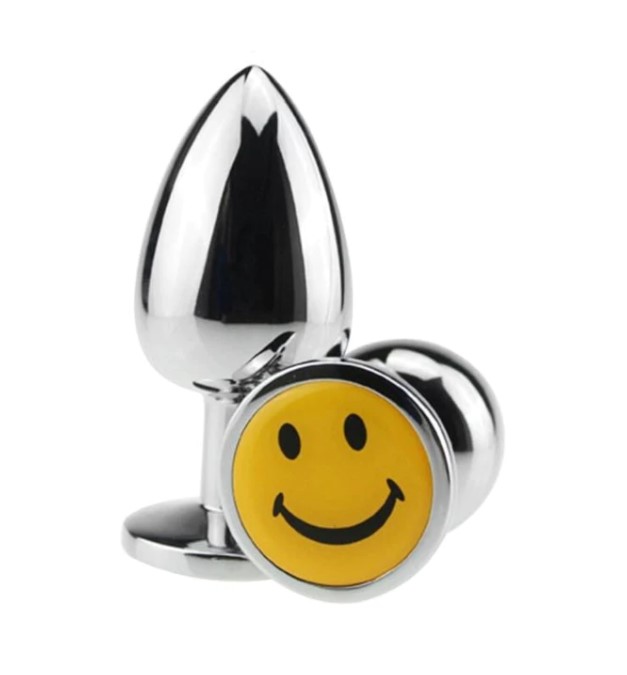 Dop Anal Smiley Face Small 7 cm Mokko Toys, #1, Erotic24.ro