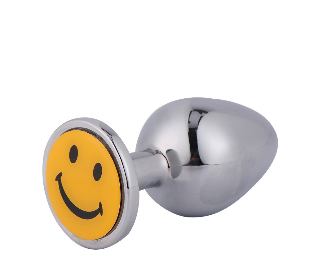 Dop Anal Smiley Face Small 7 cm Mokko Toys, #2, Erotic24.ro