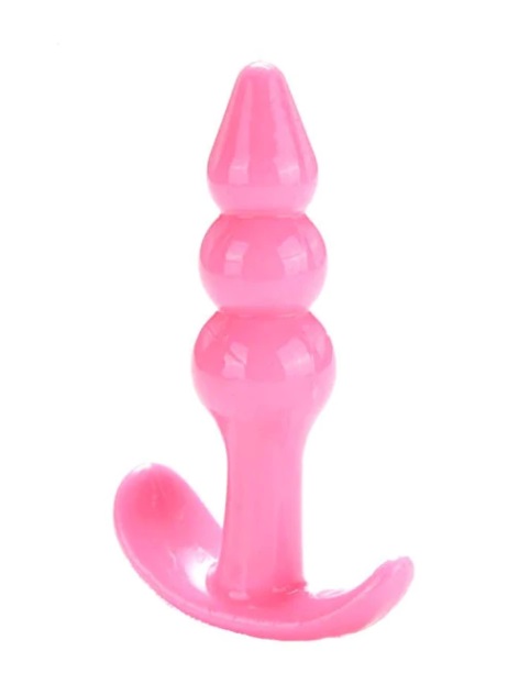 Dop Anal Beaded Plug Roz 8.9 cm Mokko Toys, #1, Erotic24.ro
