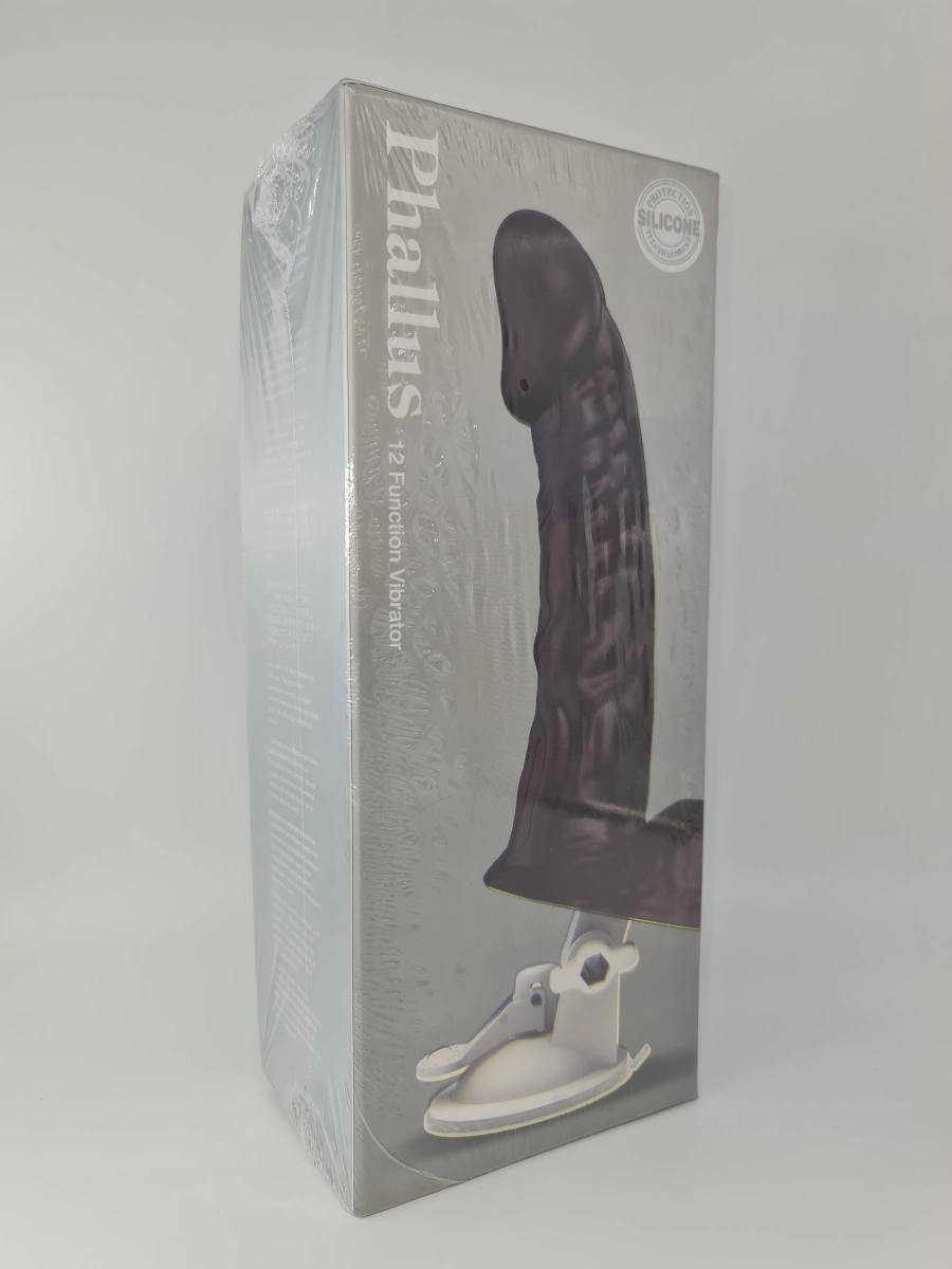 Vibrator Realist Phallus cu Ventuza Detasabila 12 Moduri Vibratii Silicon USB Mov 17.5 cm, #5, Erotic24.ro