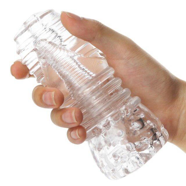 Masturbator Vicente Jelly Transparent 14.5 cm Guilty Toys, Nr. 3, Erotic24.ro