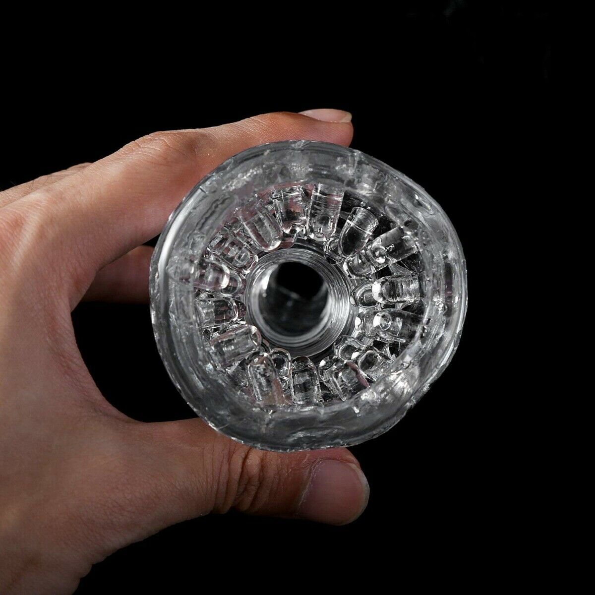 Masturbator Vicente Jelly Transparent 14.5 cm Guilty Toys, Nr. 2, Erotic24.ro