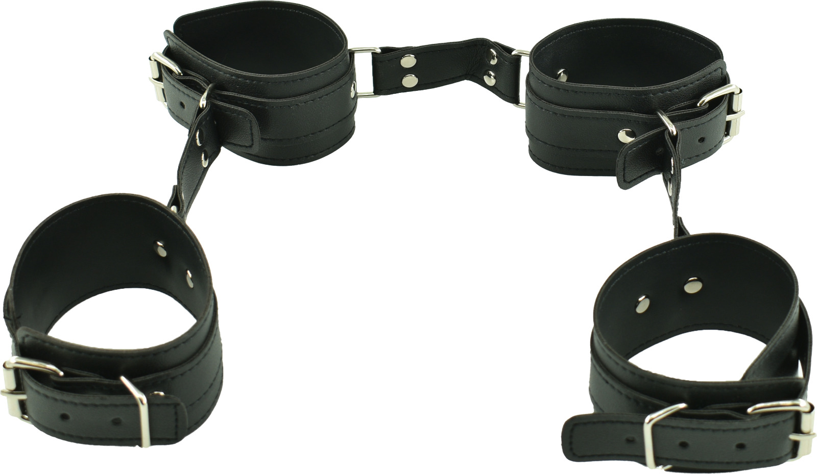 Sistem Retinere Catuse Maini si Picioare Negru Passion Labs, Nr. 4, Erotic24.ro