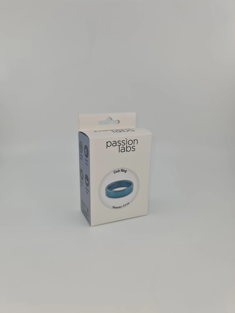 Inel de Penis Metalic Thor Medium Albastru Passion Labs, #3, Erotic24.ro